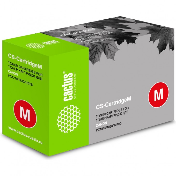 Лазерный картридж CACTUS CS-Cartridge M (Cartridge M) для Canon imageClass D620, D620n, D660, D661, D680, D760, D761, D780, D781, D860, D861, D880; PC 1060, 1061, 1080; SmartBase PC1210d, PC1230d, PC1270d, черный, 5 000 стр. CS-CARTRIDGEM Лазерный картридж CACTUS CS-Cartridge M (Cartridge M) для Canon imageClass D620, D620n, D660, D661, D680, D760, D761, D780, D781, D860, D861, D880; PC 1060, 1061, 1080; SmartBase PC1210d, PC1230d, PC1270d, черный, 5 000 стр. CS-CARTRIDGEM