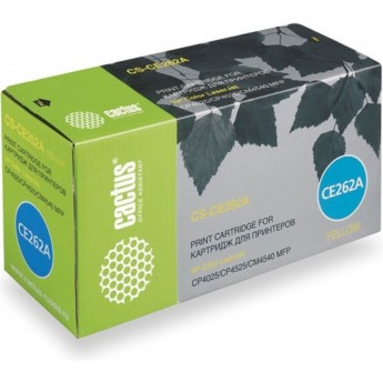 Лазерный картридж CACTUS CS-CE262A (HP 648A) для принтеров HP Color LaserJet CM4540 MFP, CM4540f MFP, CM4540fskm MFP, CM4540mfp Ent, CP4020 Ent, CP4025 Ent, CP4025dn, CP4520 Ent, CP4525 Ent, CP4525dn, CP4525N, желтый, 11 000 стр. Лазерный картридж CACTUS CS-CE262A (HP 648A) для принтеров HP Color LaserJet CM4540 MFP, CM4540f MFP, CM4540fskm MFP, CM4540mfp Ent, CP4020 Ent, CP4025 Ent, CP4025dn, CP4520 Ent, CP4525 Ent, CP4525dn, CP4525N, желтый, 11 000 стр.