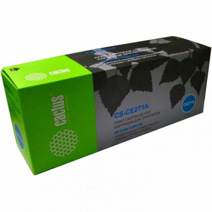 Лазерный картридж CACTUS (HP 650A) для HP Color LaserJet CP5520 Enterprise, CP5525 Enterprise, CP5525dn, CP5525xh, M750dn Enterprise D3L09A, M750n Enterprise D3L08A, M750xh Enterprise D3L10A, голубой, 15 000 стр. CS-CE271AR Лазерный картридж CACTUS (HP 650A) для HP Color LaserJet CP5520 Enterprise, CP5525 Enterprise, CP5525dn, CP5525xh, M750dn Enterprise D3L09A, M750n Enterprise D3L08A, M750xh Enterprise D3L10A, голубой, 15 000 стр. CS-CE271AR