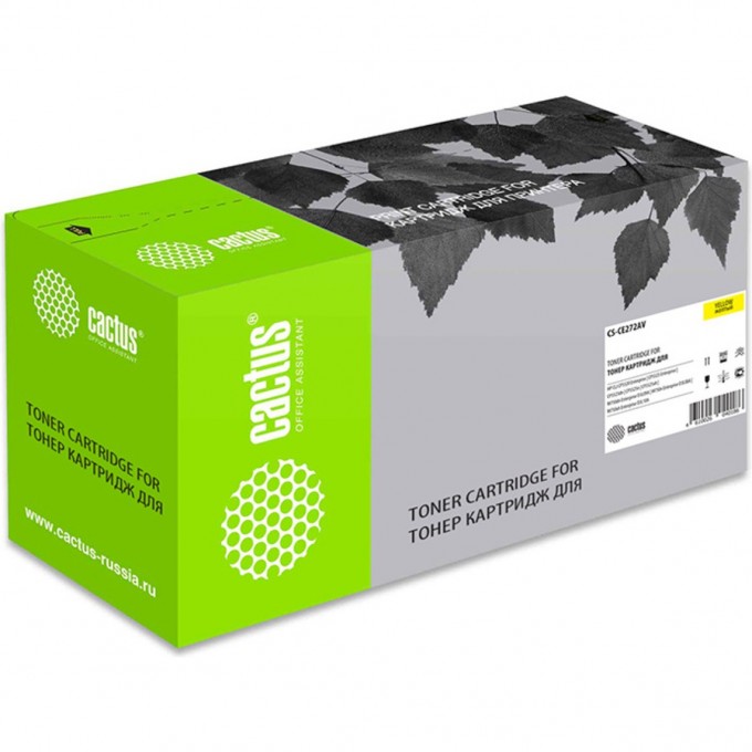 Лазерный картридж CACTUS (HP 650A) для HP Color LaserJet CP5520 Enterprise, CP5525 Enterprise, CP5525dn, CP5525n, CP5525xh, M750dn Enterprise D3L09A, M750n Enterprise D3L08A, желтый, 15 000 стр. CS-CE272AV Лазерный картридж CACTUS (HP 650A) для HP Color LaserJet CP5520 Enterprise, CP5525 Enterprise, CP5525dn, CP5525n, CP5525xh, M750dn Enterprise D3L09A, M750n Enterprise D3L08A, желтый, 15 000 стр. CS-CE272AV