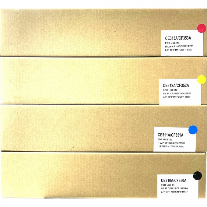 Комплект картриджей CACTUS CS-CE310A-CE311A-CE312A-CE313A для принтеров HP Color LaserJet CP1012 Pro, CP1025 Pro, CP1025nw Pro, CP1025 Pro Plus, M175a color MFP Pro, M175nw, M275, M275nw CS-CE310A-1-2-3-1 Комплект картриджей CACTUS CS-CE310A-CE311A-CE312A-CE313A для принтеров HP Color LaserJet CP1012 Pro, CP1025 Pro, CP1025nw Pro, CP1025 Pro Plus, M175a color MFP Pro, M175nw, M275, M275nw CS-CE310A-1-2-3-1