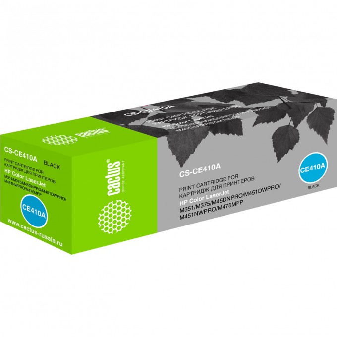 Лазерный картридж CACTUS (HP 305A) для HP Color LaserJet M351, M351a Pro, M375, M375nw MFP Pro, M451, M451dn Pro, M451dw Pro, M451nw Pro, M475, M475dn MFP Pro, M475dw MFP Pro, черный, 2 200 стр. CS-CE410A Лазерный картридж CACTUS (HP 305A) для HP Color LaserJet M351, M351a Pro, M375, M375nw MFP Pro, M451, M451dn Pro, M451dw Pro, M451nw Pro, M475, M475dn MFP Pro, M475dw MFP Pro, черный, 2 200 стр. CS-CE410A