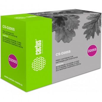 Лазерный картридж CACTUS CS-D205S (MLT-D205S) для Samsung ML3300, 3310d, 3310nd, 3312nd, 3710, 3710d, 3710nd, 3712dw, 3712nd; SCX 4833fd, 4833fr, 4833, 4835, 5637, 5637fr, 5639, 5639fr, 5737fw, 5739fw, черный, 2 000 стр. Лазерный картридж CACTUS CS-D205S (MLT-D205S) для Samsung ML3300, 3310d, 3310nd, 3312nd, 3710, 3710d, 3710nd, 3712dw, 3712nd; SCX 4833fd, 4833fr, 4833, 4835, 5637, 5637fr, 5639, 5639fr, 5737fw, 5739fw, черный, 2 000 стр.