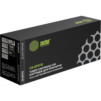 Лазерный картридж CACTUS CS-EP27 (EP-27) для Canon imageClass MF3110, MF3240, MF5550, MF5730, MF5770, LaserBase MF3110, MF3200, MF3240, MF5630, MF5750, LBP 27, 300, 3200 Laser Shot, 3240 I-Sensys, черный, 2 700 стр. Лазерный картридж CACTUS CS-EP27 (EP-27) для Canon imageClass MF3110, MF3240, MF5550, MF5730, MF5770, LaserBase MF3110, MF3200, MF3240, MF5630, MF5750, LBP 27, 300, 3200 Laser Shot, 3240 I-Sensys, черный, 2 700 стр.