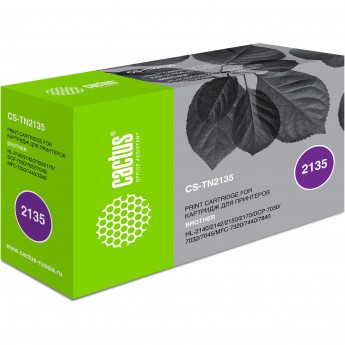 Лазерный картридж CACTUS CS-TN2135 (TN-2135) для принтеров Brother HL 2140r, HL 2142r, HL 2150nr, HL 2170wr; DCP 7030r, DCP 7032r, DCP 7040r, DCP 7045nr, MFC 7320r, MFC 7440nr, MFC 7840wr, черный, 1 500 стр. Лазерный картридж CACTUS CS-TN2135 (TN-2135) для принтеров Brother HL 2140r, HL 2142r, HL 2150nr, HL 2170wr; DCP 7030r, DCP 7032r, DCP 7040r, DCP 7045nr, MFC 7320r, MFC 7440nr, MFC 7840wr, черный, 1 500 стр.