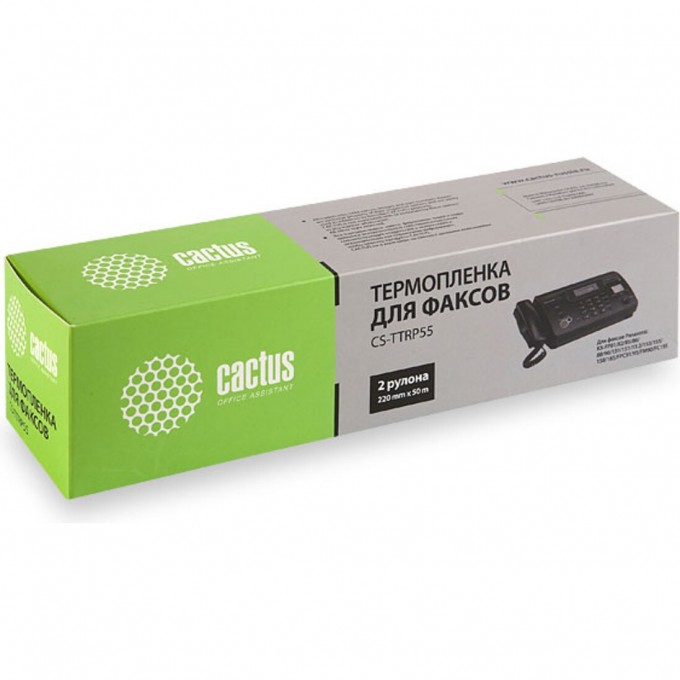 Термопленка CACTUS (KX-FA55A) для принтеров Panasonic KX FC166, FC175, FC176, FC178, FC195, FC195ru, FM89, FM90, FM90ru, FM189, FP80, FP81, FP82, FP82rs, FP85, FP86, FP88, FP150, FP151, FP152, FP153, FP155, FP156, черный CS-TTRP55 Термопленка CACTUS (KX-FA55A) для принтеров Panasonic KX FC166, FC175, FC176, FC178, FC195, FC195ru, FM89, FM90, FM90ru, FM189, FP80, FP81, FP82, FP82rs, FP85, FP86, FP88, FP150, FP151, FP152, FP153, FP155, FP156, черный CS-TTRP55