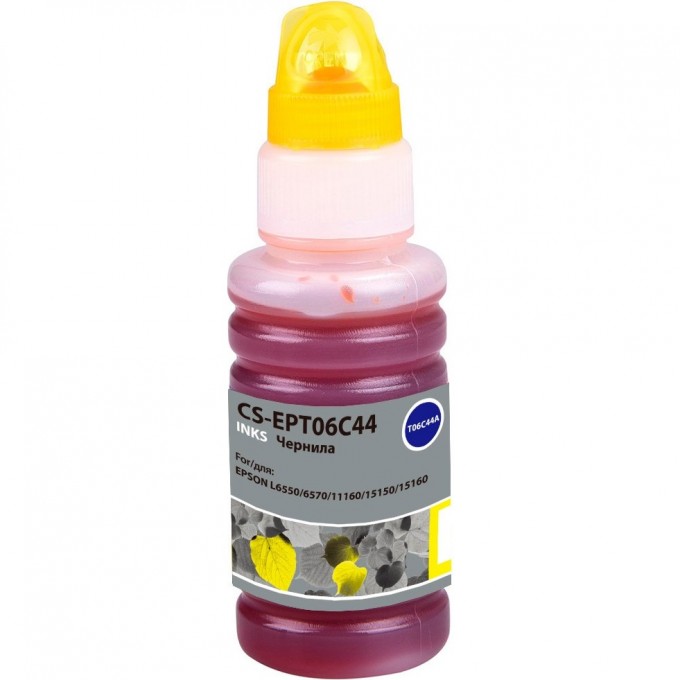 Чернила CACTUS №112 для Epson L6550, 6570, 11160, 15150, 15160, желтый, 70 мл CS-EPT06C44 Чернила CACTUS №112 для Epson L6550, 6570, 11160, 15150, 15160, желтый, 70 мл CS-EPT06C44