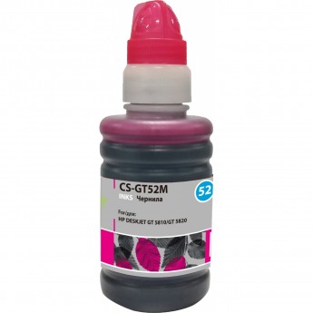 Чернила CACTUS CS-GT52M для HP DeskJet GT 5810, 5820, 5812, 5822, пурпурный, 100 мл Чернила CACTUS CS-GT52M для HP DeskJet GT 5810, 5820, 5812, 5822, пурпурный, 100 мл