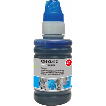 Чернила CACTUS CS-I-CL41C для Canon PIXMA MP150, MP160, MP170, MP180, MP210, MP220, 100 мл, голубой Чернила CACTUS CS-I-CL41C для Canon PIXMA MP150, MP160, MP170, MP180, MP210, MP220, 100 мл, голубой