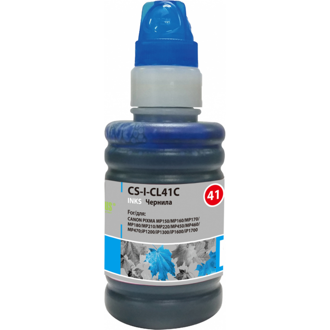 Чернила CACTUS CS-I-CL441C для Canon Pixma MG2140, MG3140, голубой, 100 мл CS-I-CL441S Чернила CACTUS CS-I-CL441C для Canon Pixma MG2140, MG3140, голубой, 100 мл CS-I-CL441S