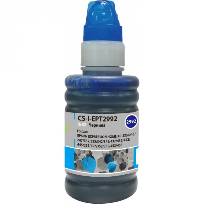 Чернила CACTUS CS-I- для Epson Expresion Home XP-235, 332, 335, 432, 435, голубой, 100 мл EPT2992 Чернила CACTUS CS-I- для Epson Expresion Home XP-235, 332, 335, 432, 435, голубой, 100 мл EPT2992