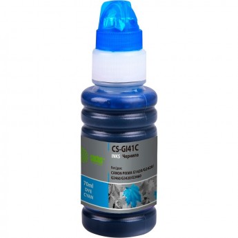 Чернила CACTUS CS-GI41C для Canon Pixma G1420, G2420, G2460, G3420, G3460, голубой, 70 мл Чернила CACTUS CS-GI41C для Canon Pixma G1420, G2420, G2460, G3420, G3460, голубой, 70 мл