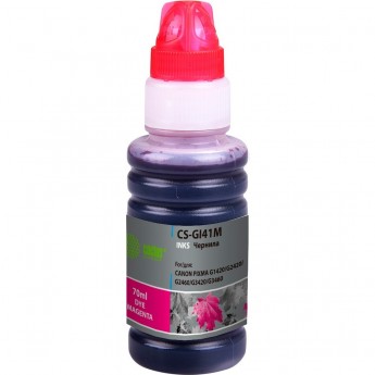 Чернила CACTUS CS-GI41M для Canon Pixma G1420, G2420, G2460, G3420, G3460, пурпурный, 70 мл Чернила CACTUS CS-GI41M для Canon Pixma G1420, G2420, G2460, G3420, G3460, пурпурный, 70 мл
