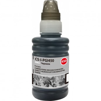 Чернила CACTUS CS-I-PGI450 для Canon Pixma iP6840, iP7240, iP8740, iX6840, MG5440, MG5540, черный, 100 мл Чернила CACTUS CS-I-PGI450 для Canon Pixma iP6840, iP7240, iP8740, iX6840, MG5440, MG5540, черный, 100 мл