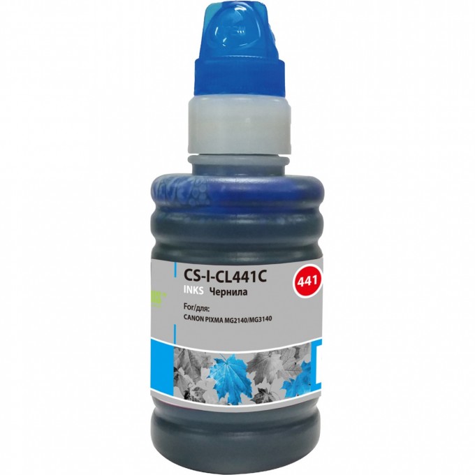 Чернила CACTUS для Canon Pixma MG2140, MG3140, голубой, 100 мл CS-I-CL441C Чернила CACTUS для Canon Pixma MG2140, MG3140, голубой, 100 мл CS-I-CL441C