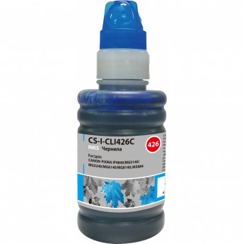 Чернила CACTUS CS-I-CLI426C для Canon PIXMA MG5140, 5240, 6140, 8140; MX884, голубой, 100 мл Чернила CACTUS CS-I-CLI426C для Canon PIXMA MG5140, 5240, 6140, 8140; MX884, голубой, 100 мл