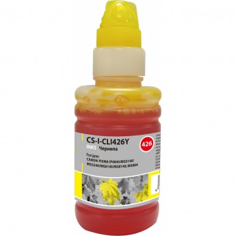 Чернила CACTUS CS-I-CLI426Y для Canon PIXMA MG5140, 5240, 6140, 8140; MX884, желтый, 100 мл Чернила CACTUS CS-I-CLI426Y для Canon PIXMA MG5140, 5240, 6140, 8140; MX884, желтый, 100 мл