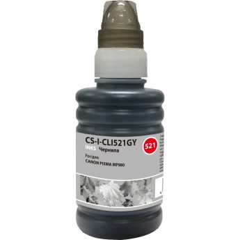 Чернила CACTUS CS-I-CLI521GY для Canon PIXMA MP540, MP550, MP620, MP630, MP640, MP660, серый, 100 мл Чернила CACTUS CS-I-CLI521GY для Canon PIXMA MP540, MP550, MP620, MP630, MP640, MP660, серый, 100 мл