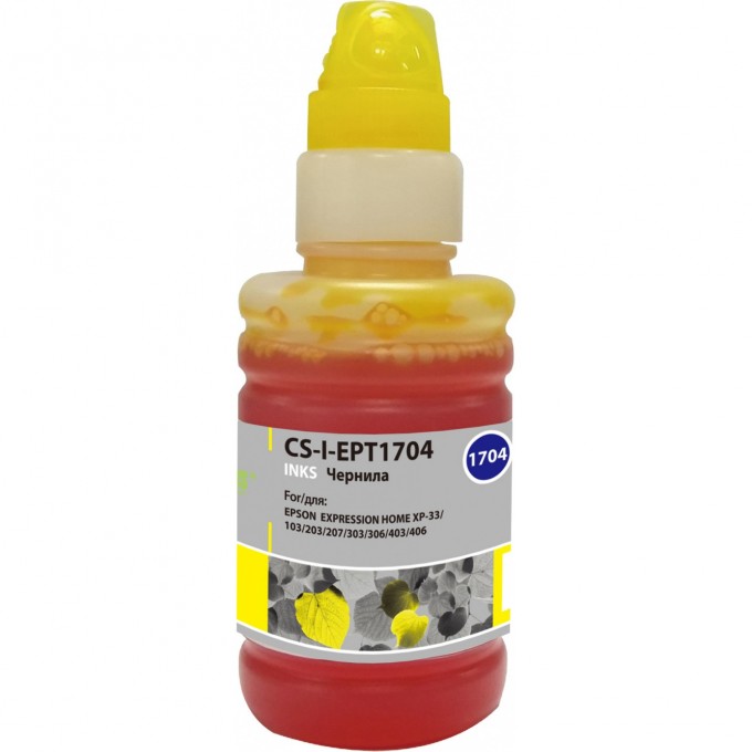 Чернила CACTUS для Epson ExpIession Home XP-33, 103, 203, 207, 303, 306, желтый, 100 мл CS-I-EPT1704 Чернила CACTUS для Epson ExpIession Home XP-33, 103, 203, 207, 303, 306, желтый, 100 мл CS-I-EPT1704