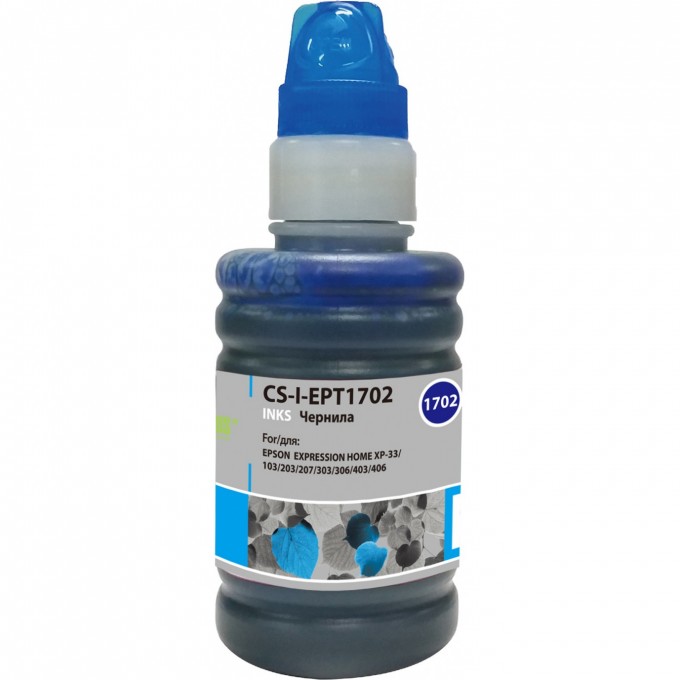Чернила CACTUS для Epson ExpIession Home XP-33, 103, 203, 207, 303, голубой, 100 мл CS-I-EPT1702 Чернила CACTUS для Epson ExpIession Home XP-33, 103, 203, 207, 303, голубой, 100 мл CS-I-EPT1702