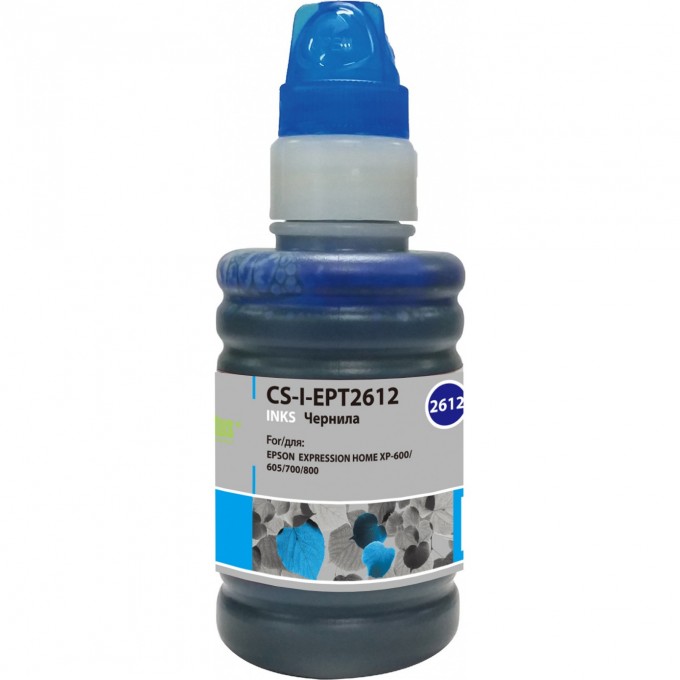 Чернила CACTUS для Epson ExpIession Home XP-600, 605, 700, 800, голубой, 100 мл CS-I-EPT2612 Чернила CACTUS для Epson ExpIession Home XP-600, 605, 700, 800, голубой, 100 мл CS-I-EPT2612