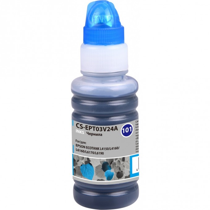 Чернила CACTUS для Epson L4150, L4160, L6160, голубой, 70 мл CS-EPT03V24A Чернила CACTUS для Epson L4150, L4160, L6160, голубой, 70 мл CS-EPT03V24A