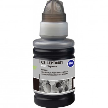 Чернила CACTUS CS-I-EPT0481 для Epson Stylus Photo R200, R220, R300, R320, R340, RX500, черный, 100 мл Чернила CACTUS CS-I-EPT0481 для Epson Stylus Photo R200, R220, R300, R320, R340, RX500, черный, 100 мл