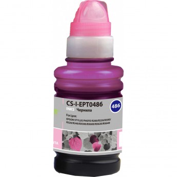 Чернила CACTUS CS-I-EPT0486 для Epson Stylus Photo R200, R220, R300, R320, R340, светло-пурпурный, 100 мл Чернила CACTUS CS-I-EPT0486 для Epson Stylus Photo R200, R220, R300, R320, R340, светло-пурпурный, 100 мл