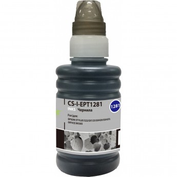 Чернила CACTUS CS-I-EPT1281 для Epson Stylus S22, SX125, SX420, SX425, черный, 100 мл Чернила CACTUS CS-I-EPT1281 для Epson Stylus S22, SX125, SX420, SX425, черный, 100 мл