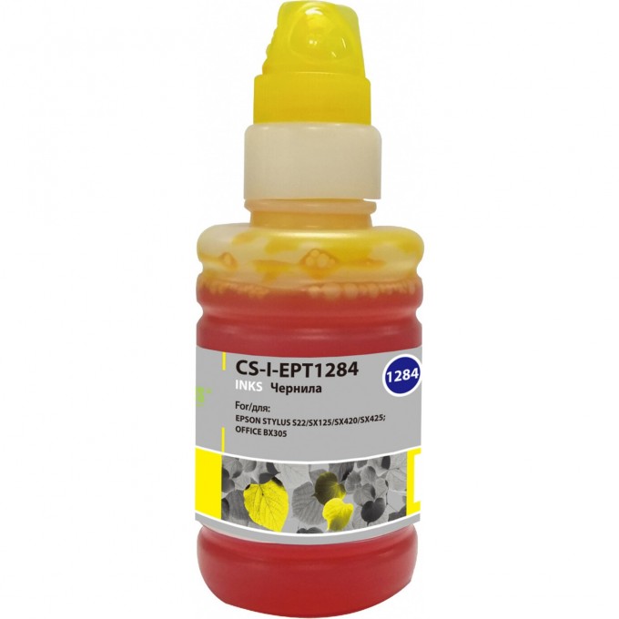 Чернила CACTUS для Epson Stylus S22, SX125, SX420, SX425; Office BX305, желтый, 100 мл CS-I-EPT1284 Чернила CACTUS для Epson Stylus S22, SX125, SX420, SX425; Office BX305, желтый, 100 мл CS-I-EPT1284