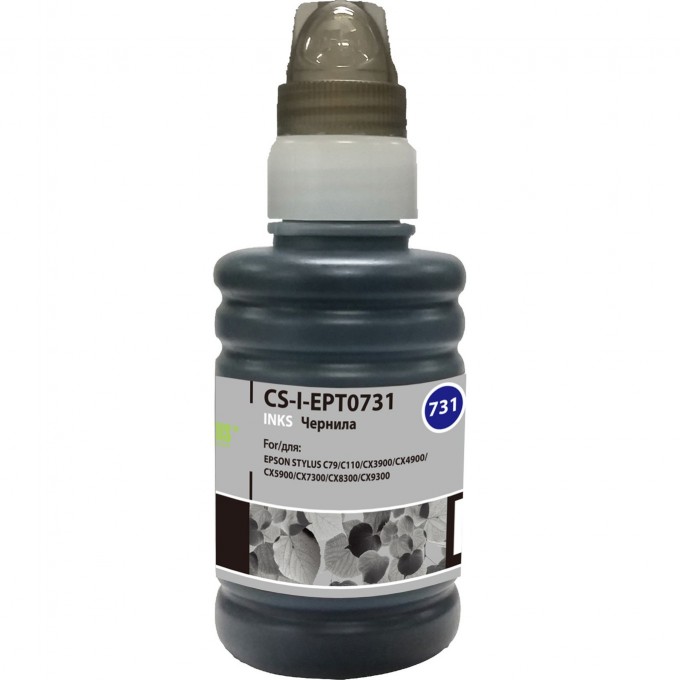 Чернила CACTUS для Epson Stylus С79, C110, СХ3900, CX4900, CX5900, черный, 100 мл CS-I-EPT0731 Чернила CACTUS для Epson Stylus С79, C110, СХ3900, CX4900, CX5900, черный, 100 мл CS-I-EPT0731