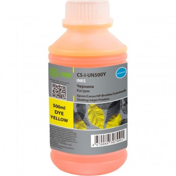 Чернила CACTUS CS-I-Un500Y для HP, Lexmark, Canon, Epson, Brother, желтый, 500 мл Чернила CACTUS CS-I-Un500Y для HP, Lexmark, Canon, Epson, Brother, желтый, 500 мл
