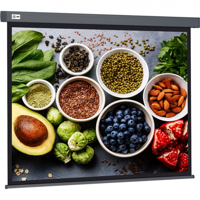 Экран CACTUS WALLSCREEN , 1:1, настенно-потолочный, корпус серый, 150x150 см. CS-PSW-150X150-SG Экран CACTUS WALLSCREEN , 1:1, настенно-потолочный, корпус серый, 150x150 см. CS-PSW-150X150-SG