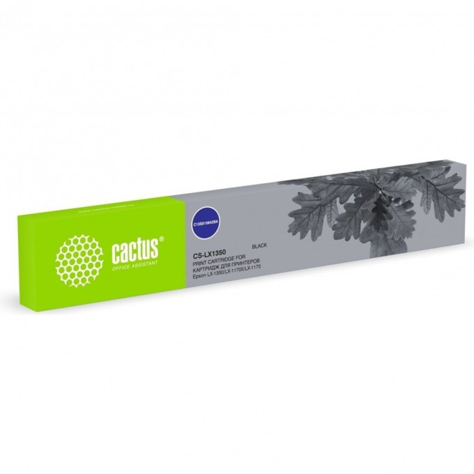 Картридж матричный CACTUS (C13S015642BA) черный для Epson LX-1350, LX-1170II, LX-1170 cs-lx1350 Картридж матричный CACTUS (C13S015642BA) черный для Epson LX-1350, LX-1170II, LX-1170 cs-lx1350