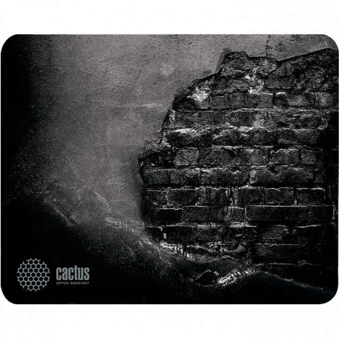 Коврик для мыши CACTUS BRICK WALL черный 300x250x3мм CS-MP-DWM Коврик для мыши CACTUS BRICK WALL черный 300x250x3мм CS-MP-DWM