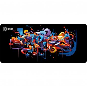 Коврик для мыши CACTUS GRAFFITI CS-MP-PRO10ХXL 900x400x2мм черный Коврик для мыши CACTUS GRAFFITI CS-MP-PRO10ХXL 900x400x2мм черный