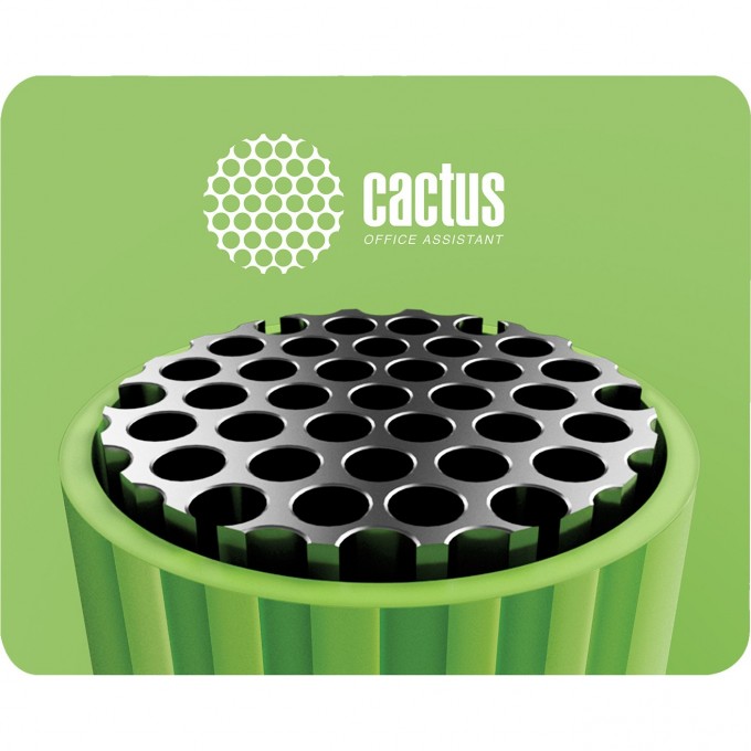 Коврик для мыши CACTUS GREEN LOGO зеленый 250x200x3мм CS-MP-C01S Коврик для мыши CACTUS GREEN LOGO зеленый 250x200x3мм CS-MP-C01S