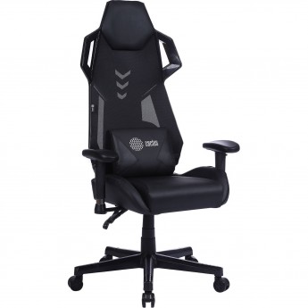 Кресло игровое CACTUS CS-CHR-090BL цвет: черный, обивка: эко.кожа/сетка, крестовина: пластик черный Кресло игровое CACTUS CS-CHR-090BL цвет: черный, обивка: эко.кожа/сетка, крестовина: пластик черный