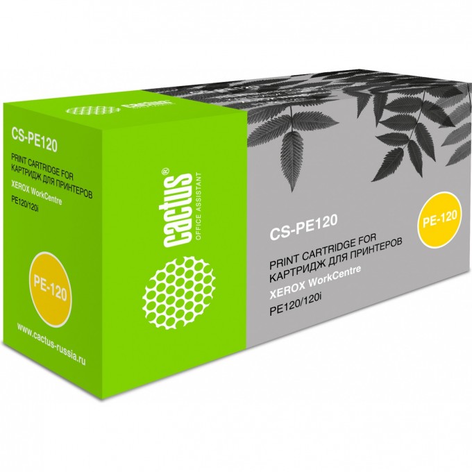 Лазерный картридж CACTUS (013R00606) для Xerox WorkCentre pe120, pe120i, черный, 5 000 стр. CS-PE120 Лазерный картридж CACTUS (013R00606) для Xerox WorkCentre pe120, pe120i, черный, 5 000 стр. CS-PE120