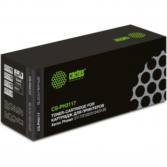 Лазерный картридж CACTUS CS-PH3117 (106R01159) для Xerox Phaser 3117, 3122, 3124, 3125, 3125n, черный, 3 000 стр. Лазерный картридж CACTUS CS-PH3117 (106R01159) для Xerox Phaser 3117, 3122, 3124, 3125, 3125n, черный, 3 000 стр.