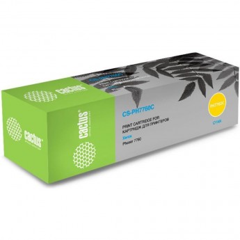 Лазерный картридж CACTUS CS-PH7760C (106R01160) для Xerox Phaser 7760, 7760dn, 7760dx, 7760dxf, голубой, барабаном в комплекте, 25 000 стр. Лазерный картридж CACTUS CS-PH7760C (106R01160) для Xerox Phaser 7760, 7760dn, 7760dx, 7760dxf, голубой, барабаном в комплекте, 25 000 стр.