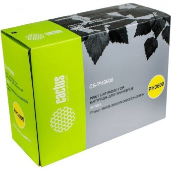 Лазерный картридж CACTUS CS-PH3600N (106R01372) для Xerox Phaser 3600N, 3600DN, черный Лазерный картридж CACTUS CS-PH3600N (106R01372) для Xerox Phaser 3600N, 3600DN, черный