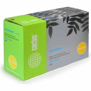 Лазерный картридж CACTUS CS-PH6280C (106R01400) для Xerox Phaser 6280, 6280dn, 6280n увеличенной емкости 5'900 стр.голубой Лазерный картридж CACTUS CS-PH6280C (106R01400) для Xerox Phaser 6280, 6280dn, 6280n увеличенной емкости 5'900 стр.голубой
