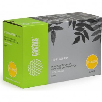 Лазерный картридж CACTUS CS-PH6280BK (106R01403) для Xerox Phaser 6280, 6280dn, 6280n 7'000 стр черный Лазерный картридж CACTUS CS-PH6280BK (106R01403) для Xerox Phaser 6280, 6280dn, 6280n 7'000 стр черный