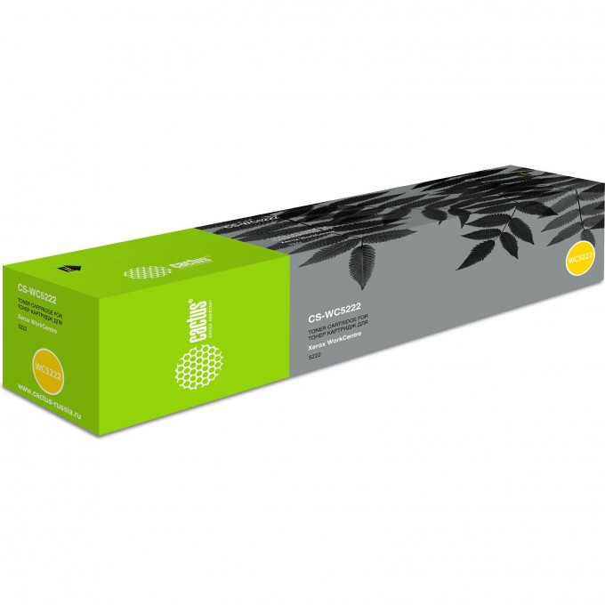 Лазерный картридж CACTUS (106R01413) для Xerox WorkCentre 5222, 5222c, 5222cd, 5222p, 5222pd, 5222sd, 5222k, 5222ku, 5222xd, черный, 20 000 стр. CS-WC5222 Лазерный картридж CACTUS (106R01413) для Xerox WorkCentre 5222, 5222c, 5222cd, 5222p, 5222pd, 5222sd, 5222k, 5222ku, 5222xd, черный, 20 000 стр. CS-WC5222