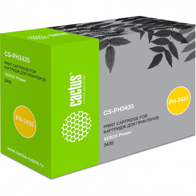 Лазерный картридж CACTUS (106R01415) для Xerox Phaser 3435, 3435dn, черный, увеличенной емкости, 10 000 стр. CS-PH3435 Лазерный картридж CACTUS (106R01415) для Xerox Phaser 3435, 3435dn, черный, увеличенной емкости, 10 000 стр. CS-PH3435