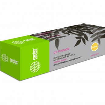 Лазерный картридж CACTUS CS-PH6500M (106R01602) для Xerox Phaser 6500, 6500dn, 6500n, 6500v; WorkCentre 6505, 6505n, 6505v, пурпурный, 2 500 стр. Лазерный картридж CACTUS CS-PH6500M (106R01602) для Xerox Phaser 6500, 6500dn, 6500n, 6500v; WorkCentre 6505, 6505n, 6505v, пурпурный, 2 500 стр.