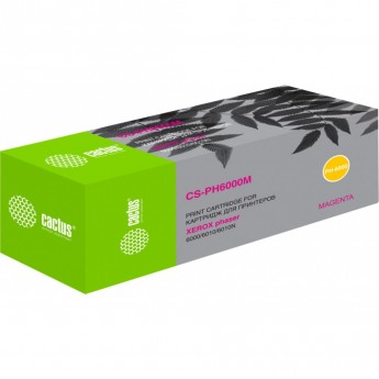 Лазерный картридж CACTUS CS-PH6000M (106R01632) для Xerox Phaser 6000, 6000b, 6010, 6010n; WorkCentre 6015, 6015b, 6015n, 6015ni, пурпурный, 1 000 стр. Лазерный картридж CACTUS CS-PH6000M (106R01632) для Xerox Phaser 6000, 6000b, 6010, 6010n; WorkCentre 6015, 6015b, 6015n, 6015ni, пурпурный, 1 000 стр.