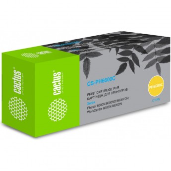 Лазерный картридж CACTUS CS-PH6600C (106R02233) для Xerox Phaser 6600, 6600dn; WorkCentre 6605, 6605n, голубой, увеличенной емкости, 6 000 стр. Лазерный картридж CACTUS CS-PH6600C (106R02233) для Xerox Phaser 6600, 6600dn; WorkCentre 6605, 6605n, голубой, увеличенной емкости, 6 000 стр.