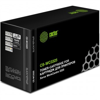 Лазерный картридж CACTUS CS-WC3325 (106R02312) для Xerox WorkCentre 3325, 3325dni, черный, 11 000 стр. Лазерный картридж CACTUS CS-WC3325 (106R02312) для Xerox WorkCentre 3325, 3325dni, черный, 11 000 стр.
